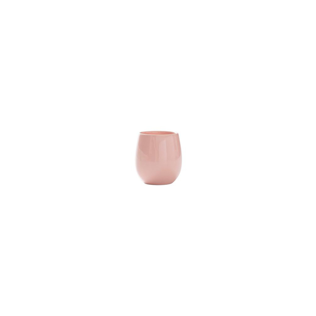 Růžový porcelánový hrnek Origami Barrel Flavor Cup, objem 210 ml, celkový pohled