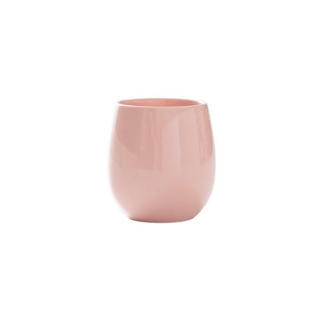 Růžový porcelánový hrnek Origami Barrel Flavor Cup, objem 210 ml, celkový pohled