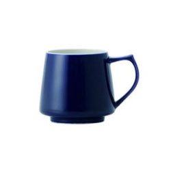 Origami Aroma, tmavě modrý porcelánový hrnek 320 ml