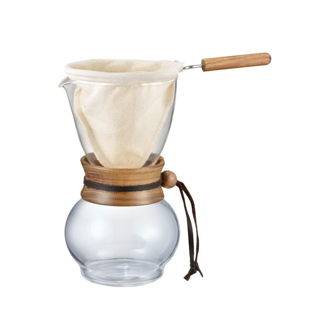 Dripper Hario Woodneck DPW-3 pro 480 ml, celkový pohled