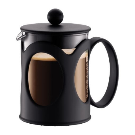 Černý french press Bodum Kenya (10683-01) na čtyři šálky, celkový pohled