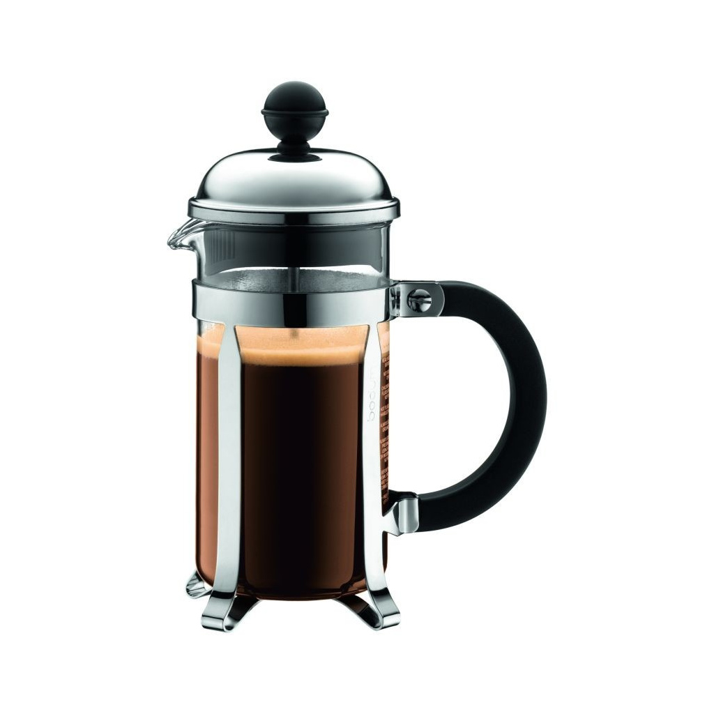 Chromový french press Bodum Chambord (1923-16) o objemu 350 ml pro tři šálky
