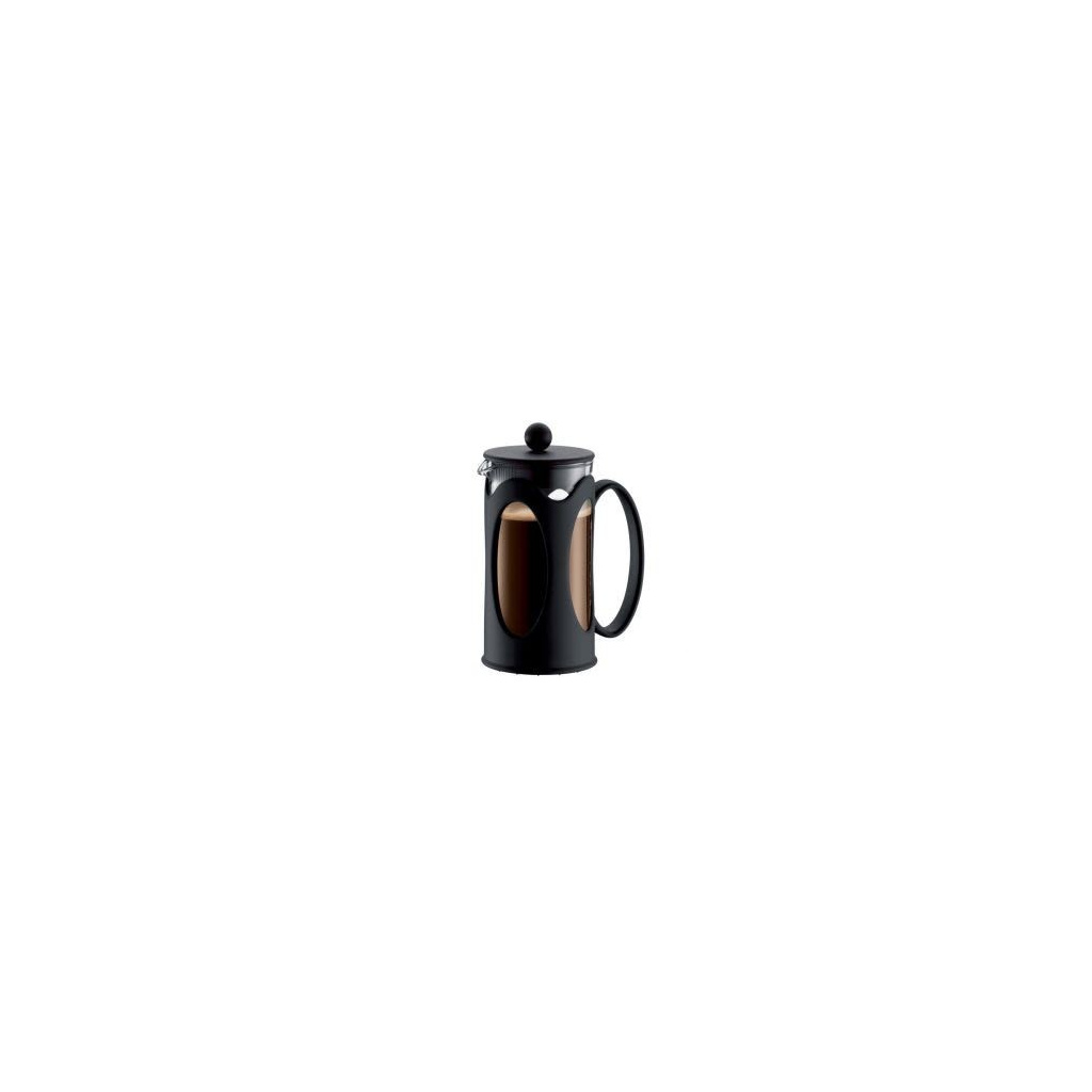 Černý french press Bodum Kenya (10682-01) pro tři šálky, celkový pohled