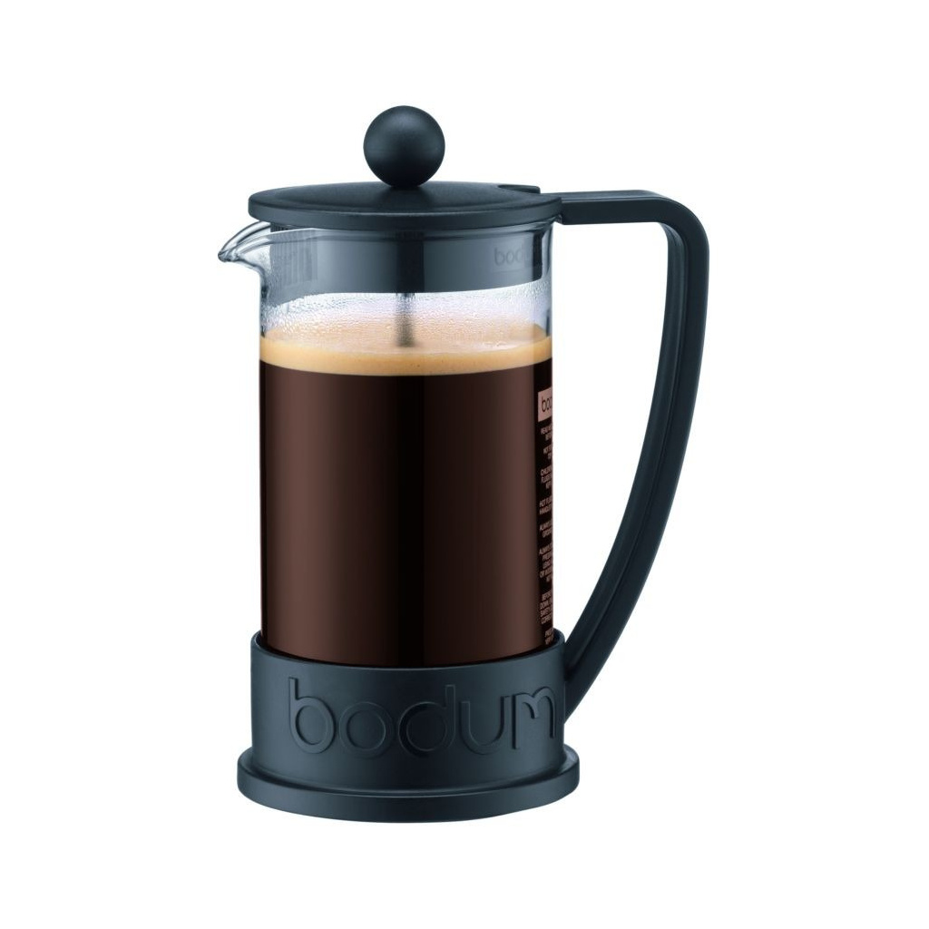 Černý french press Bodum BRAZIL s objemem 350 ml, celkový pohled Černý french press Bodum BRAZIL s objemem 350 ml, celkový pohled