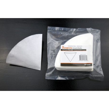 Papírové filtry Brewista Essentials Full Cone 252 v balení po 100 kusech