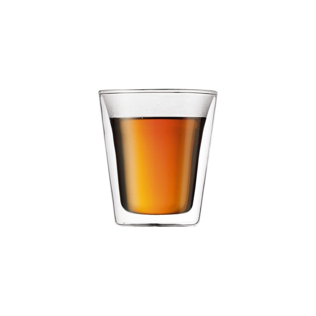 Dvě dvoustěnné sklenice Bodum Canteen (10109-10) po 0,2 l, celkový pohled
