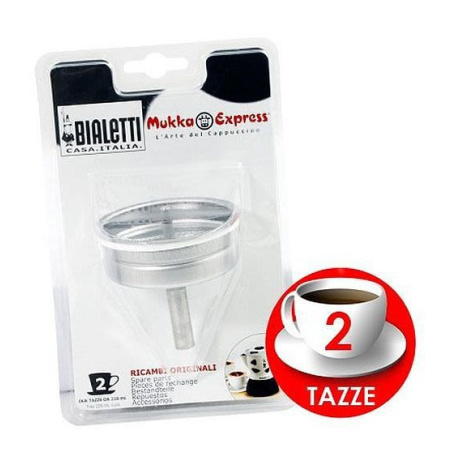Náhradní trychtýř pro moka konvici Bialetti Mukka Express na dva šálky
