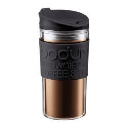 Černý cestovní termohrnek Bodum Travel Mug o objemu 350 ml, celkový pohled