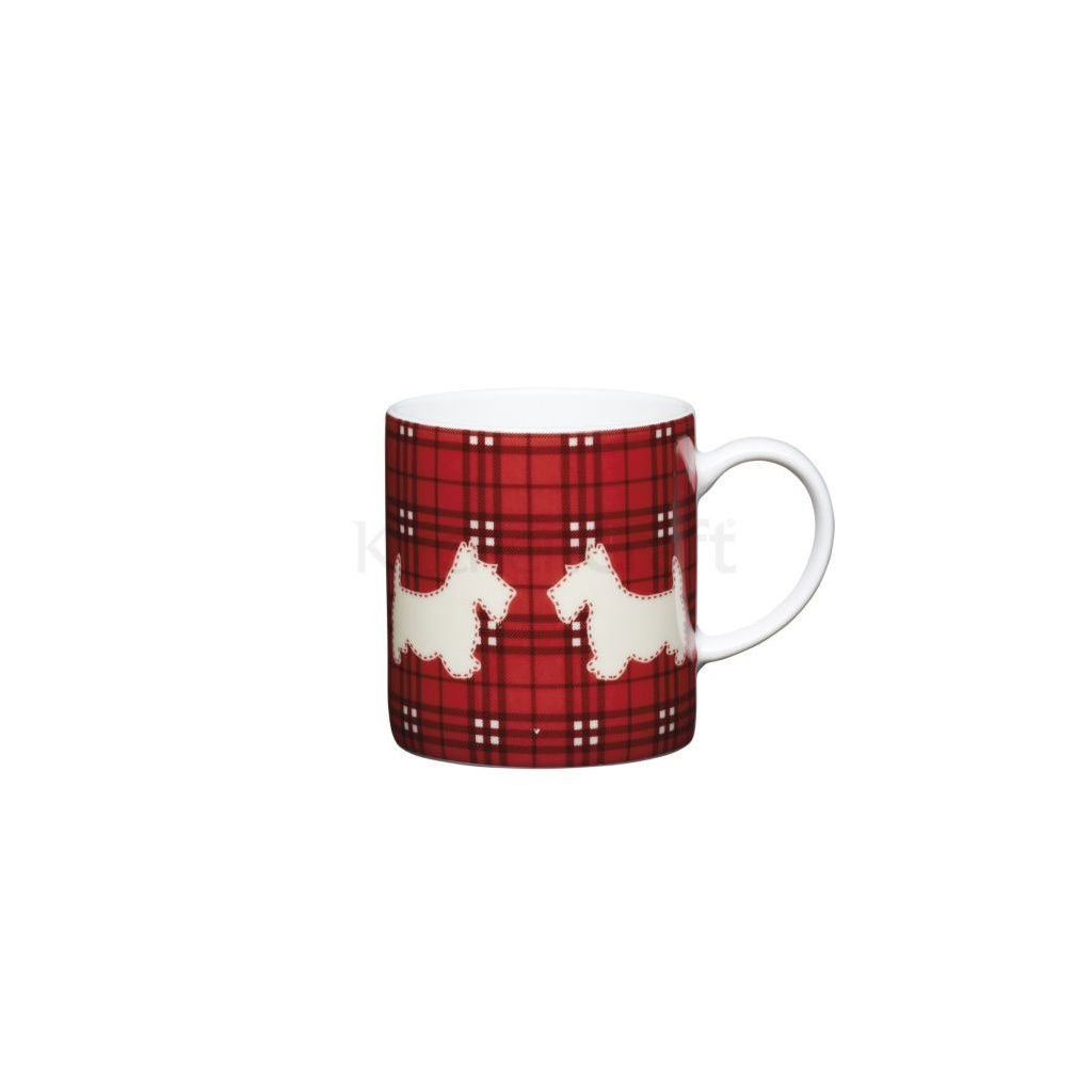 Porcelánový espresso šálek Kitchen Craft s motivem skotského teriéra