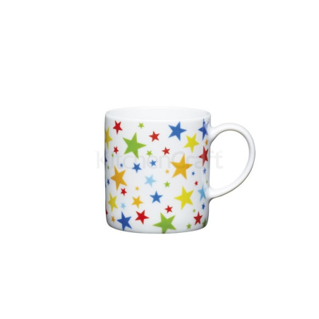 Porcelánový šálek na espresso Kitchen Craft s motivem hvězdiček