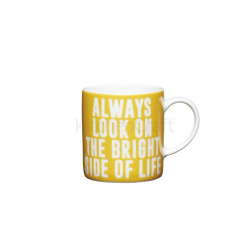 Porcelánový šálek na espresso Kitchen Craft s nápisem Always Look