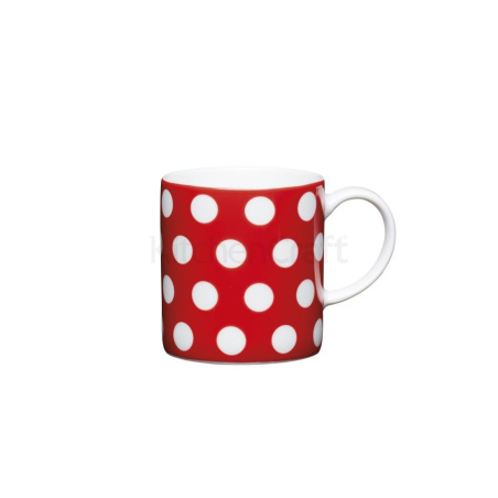 Porcelánový šálek na espresso Kitchen Craft s červenými puntíky