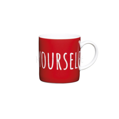 Porcelánový šálek na espresso Kitchen Craft Porcelain s nápisem Espresso Yourself
