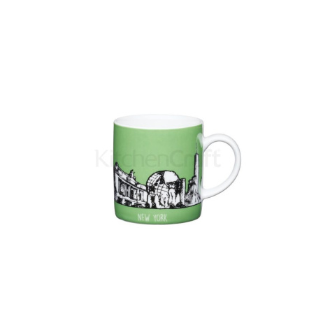 Porcelánový šálek na espresso Kitchen Craft Porcelain s nápisem New York