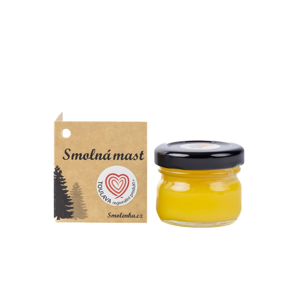 Smolná mast Smolenka, celkový pohled na obal Smolná mast Smolenka, celkový pohled na obal