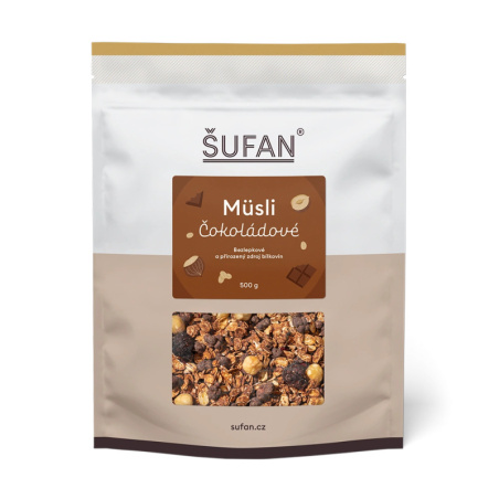Čokoládové müsli ŠUFAN, produkt tak, jak ho dostanete
