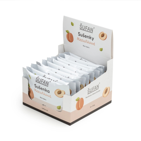 Meruňková sušenka ŠUFAN, produkt tak, jak ho dostanete