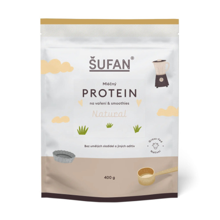 Přírodní mléčný protein ŠUFAN určený k vaření, balení