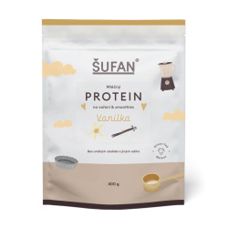 Vanilkový mléčný protein ŠUFAN na vaření, balení Vanilkový mléčný protein ŠUFAN na vaření, balení