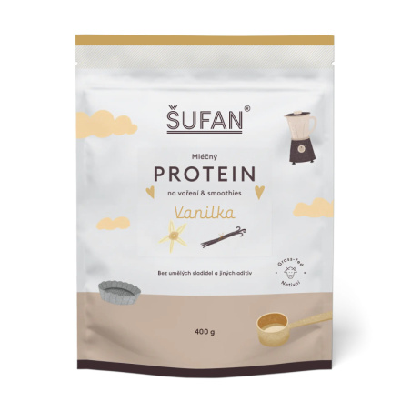 Vanilkový mléčný protein ŠUFAN na vaření, balení