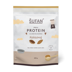 Kakaový mléčný protein ŠUFAN na vaření, balení