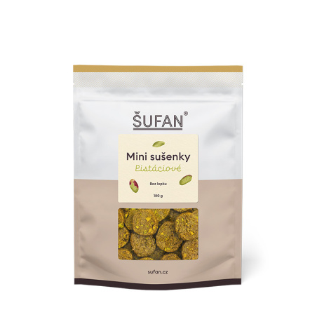 Mini pistáciové sušenky ŠUFAN, celé balení od výrobce