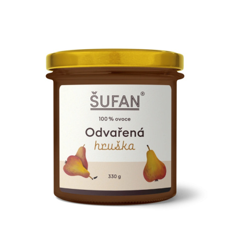 Odvařená hruška ŠUFAN ve sklenici, produkt tak, jak ho dostanete