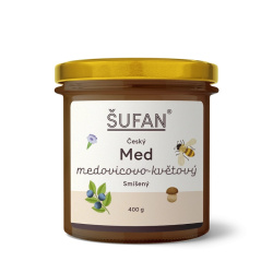 Smíšený med ŠUFAN z medovice a květů, sklenice