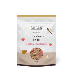 Jahodová kaše ŠUFAN s bílou čokoládou, balení Jahodová kaše ŠUFAN s bílou čokoládou, balení