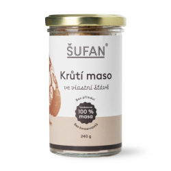 Krůtí maso ŠUFAN ve vlastní šťávě, konzerva