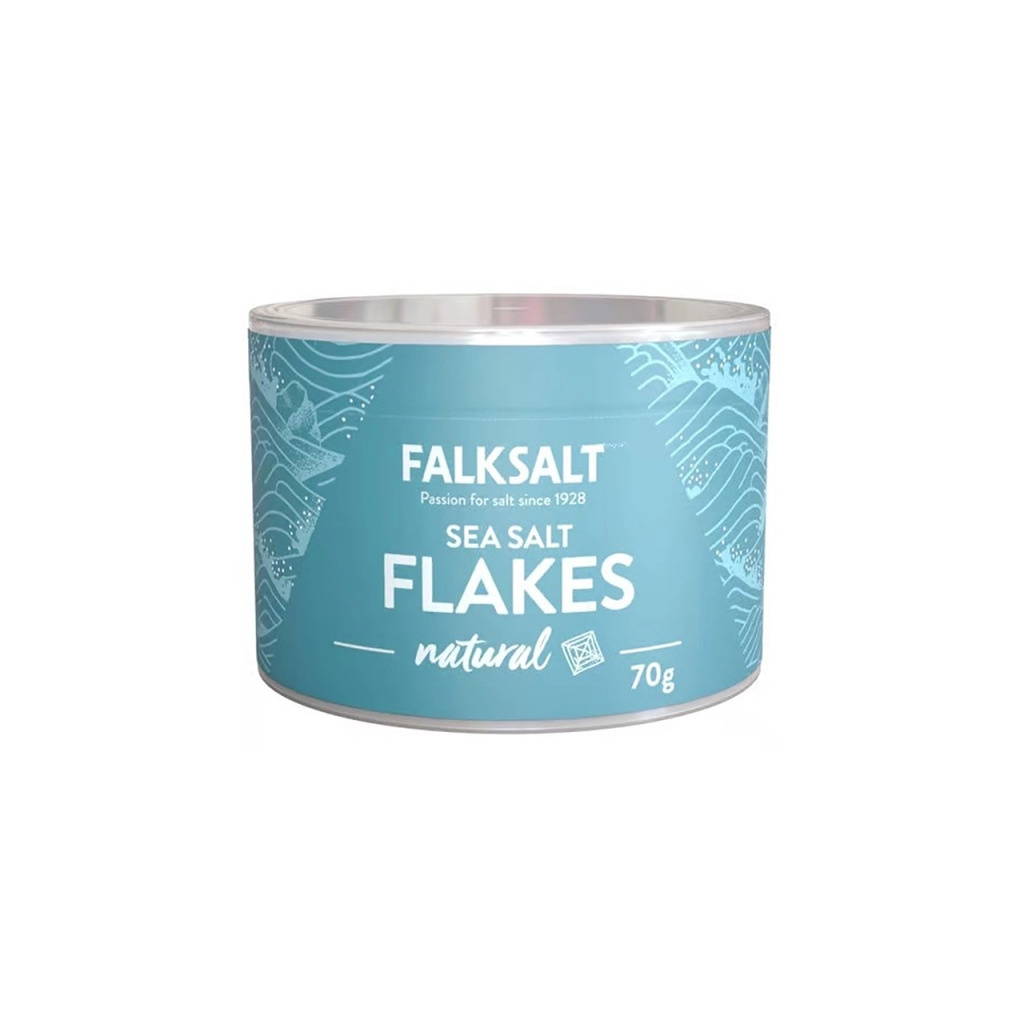 Přírodní vločková mořská sůl Falksalt, balení