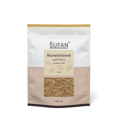 BIO slunečnicová semínka ŠUFAN, produkt tak, jak ho dostanete