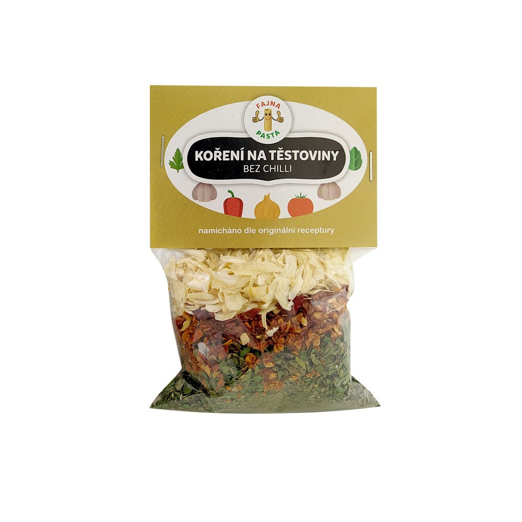 Koření na těstoviny bez chilli Fajna pasta, balení