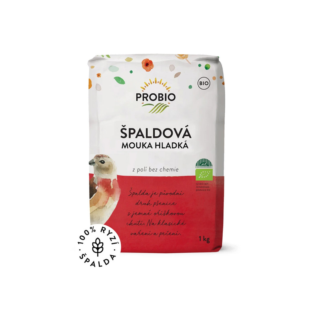 Hladká špaldová mouka PROBIO v BIO kvalitě, balení