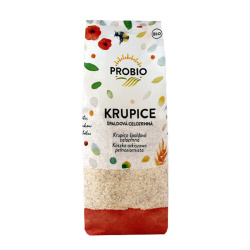 Celozrnná špaldová krupice PROBIO v BIO kvalitě, balení Celozrnná špaldová krupice PROBIO v BIO kvalitě, balení