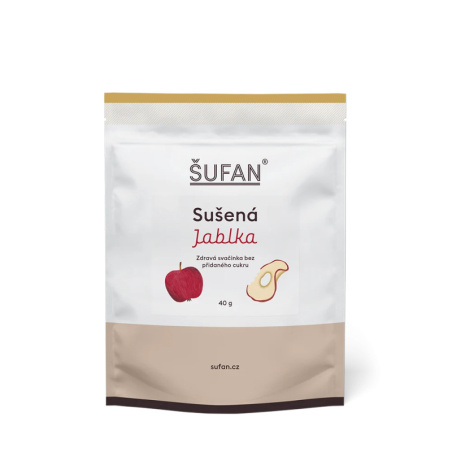 Sušená jablka ŠUFAN, produkt tak, jak ho dostanete