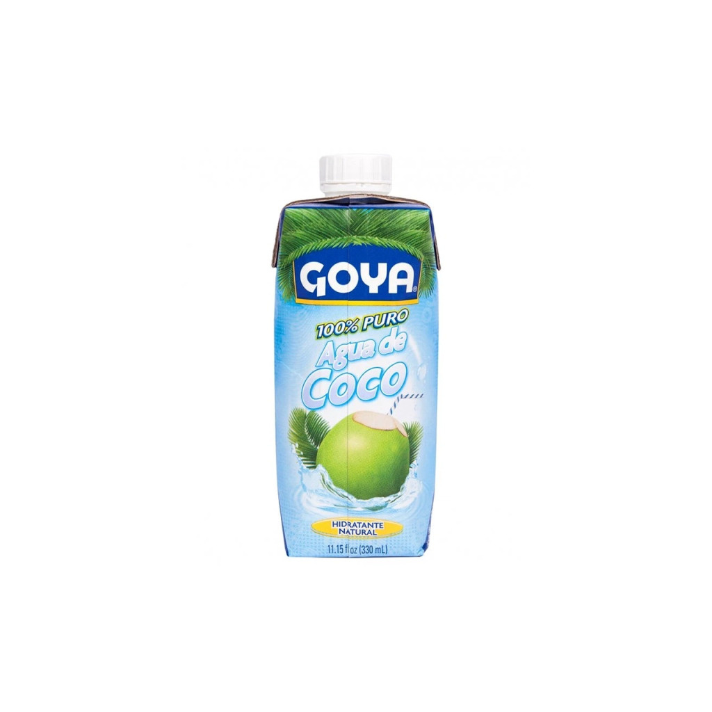 Kokosová voda Goya se 100% podílem kokosu, celkový pohled na obal
