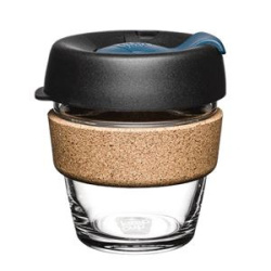 Skleněný hrnek KeepCup Brew Cork Storm, celkový pohled