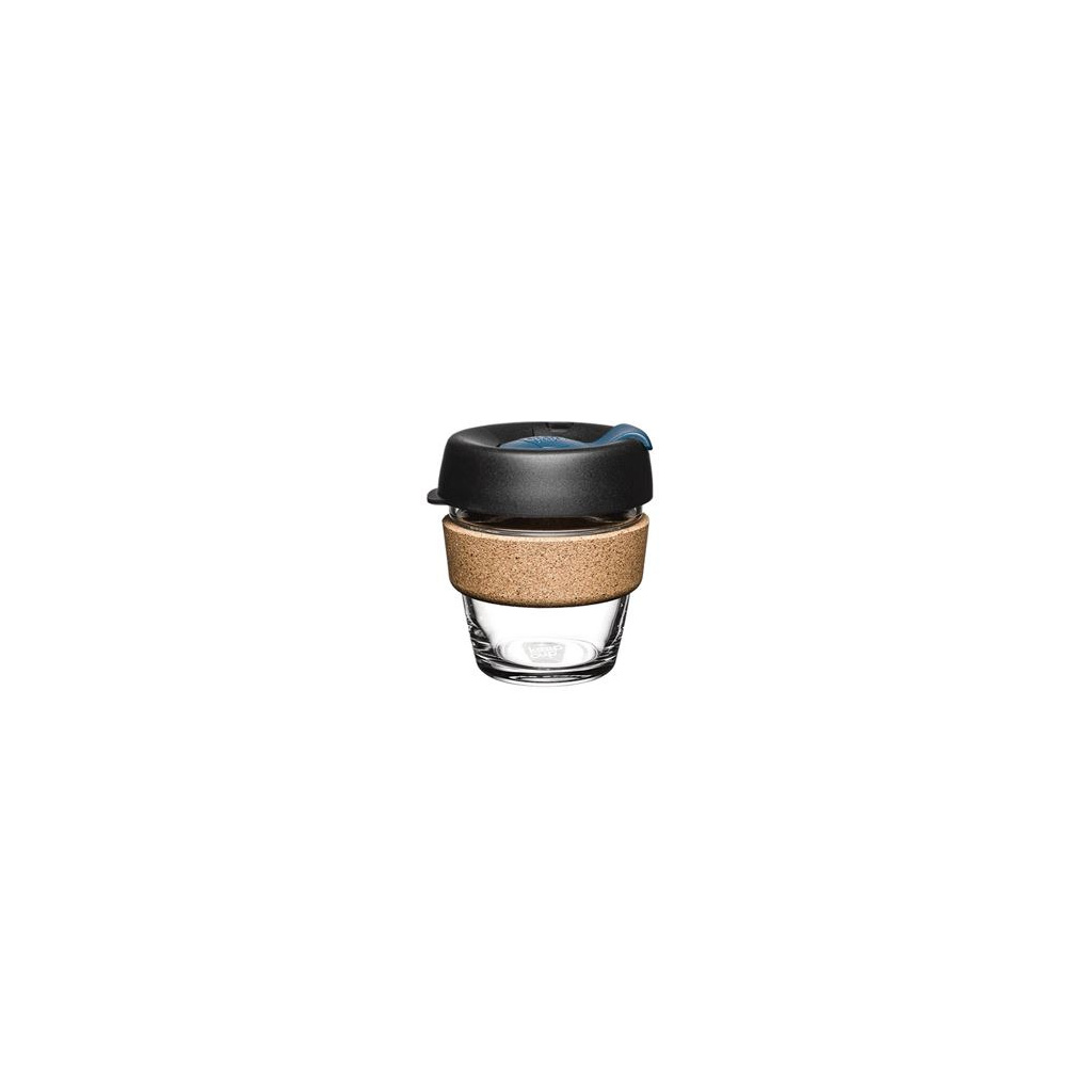 Skleněný hrnek KeepCup Brew Cork Storm, celkový pohled