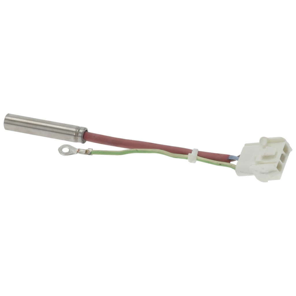 Tenké válcové patronové těleso, vodiče končí bílým konektorem