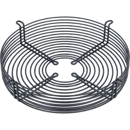 Kulatá drátěná mřížka na ventilátor se čtyřmi úchyty na obvodu
