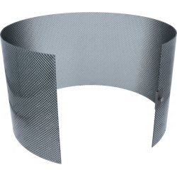 Zvlněný plátek brusného materiálu stočený do válce