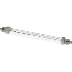 Křemenná trubice se stočeným vláknem a bílými keramickými konci, žárovka 500 W Křemenná trubice se stočeným vláknem a bílými keramickými konci, žárovka 500 W
