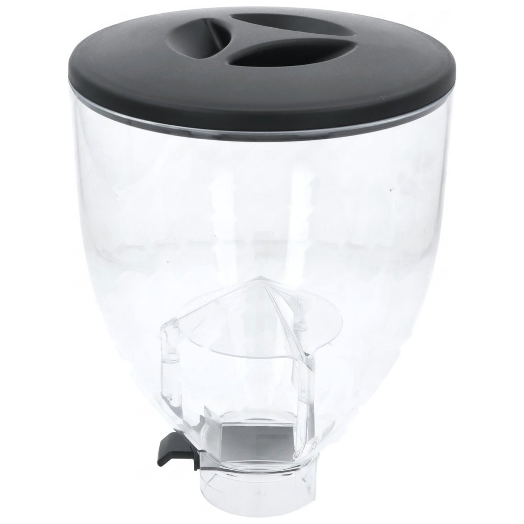 Průhledný plastový zásobník na kávu s černým víkem a štěrbinovým opláštěním Průhledný plastový zásobník na kávu s černým víkem a štěrbinovým opláštěním