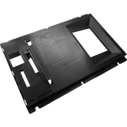 Držák displeje 164x240 mm, černý plastový rámeček s obdélníkovým výřezem pro displej