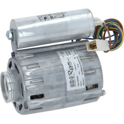 Motor 120 W 110/120 V se svorkou, válcový elektromotor s kondenzátorem nahoře a svorkovnicí s barevnými vodiči