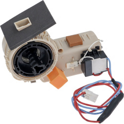 Mlecí ústrojí Bosch 12025467, béžový mlecí mechanismus s oranžovým mlecím kotoučem a konektorem