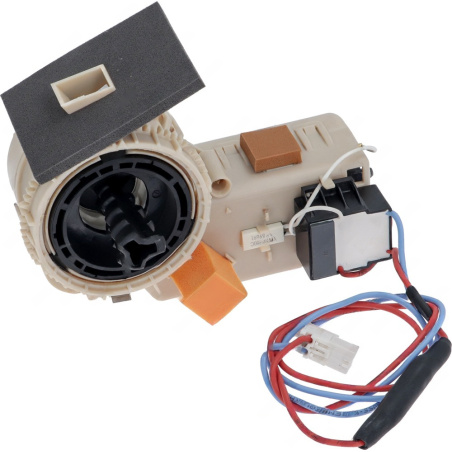 Mlecí ústrojí Bosch 12025467, béžový mlecí mechanismus s oranžovým mlecím kotoučem a konektorem
