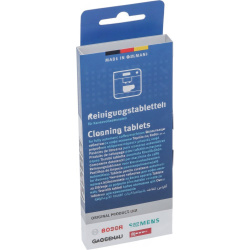 Čisticí tablety Bosch Siemens 00312295, uzavřená krabička s německým a anglickým popisem Čisticí tablety Bosch Siemens 00312295, uzavřená krabička s německým a anglickým popisem