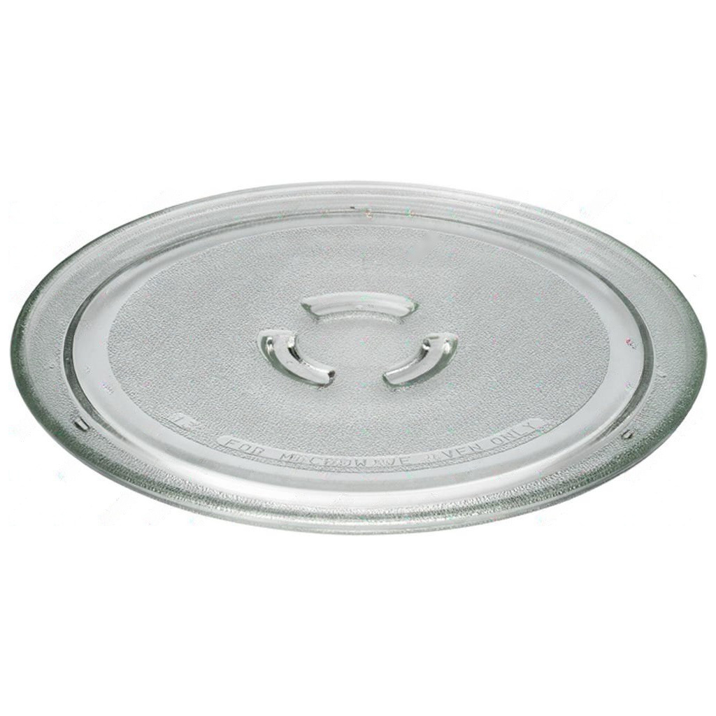 Otočný talíř WHIRLPOOL 481246678412, skleněný kulatý talíř s trojicí zámků pro unášecí kolečka